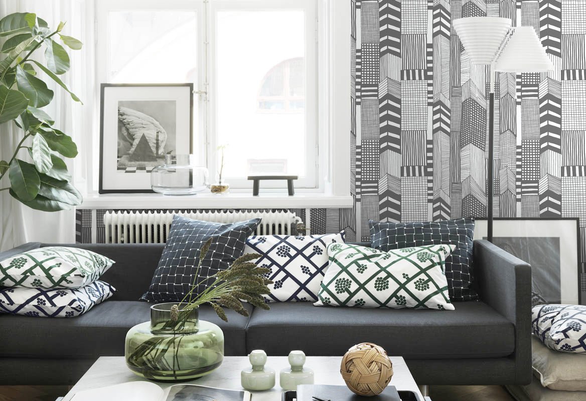HookedOnWalls Marimekko Volume 05 Ruutukaava behang 14111 - LAB COLOUR THE WORLD