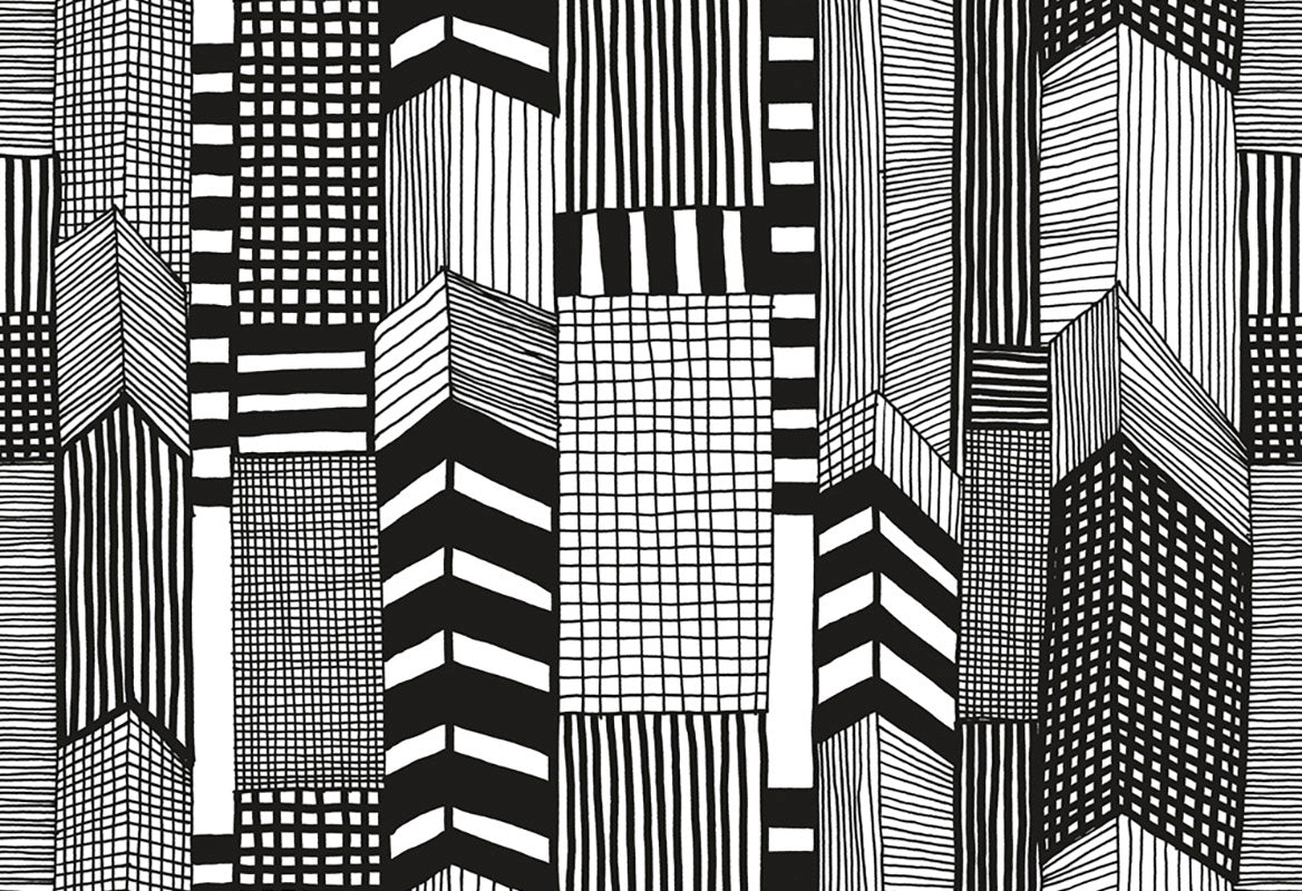 HookedOnWalls Marimekko Volume 05 Ruutukaava behang 14111 - LAB COLOUR THE WORLD