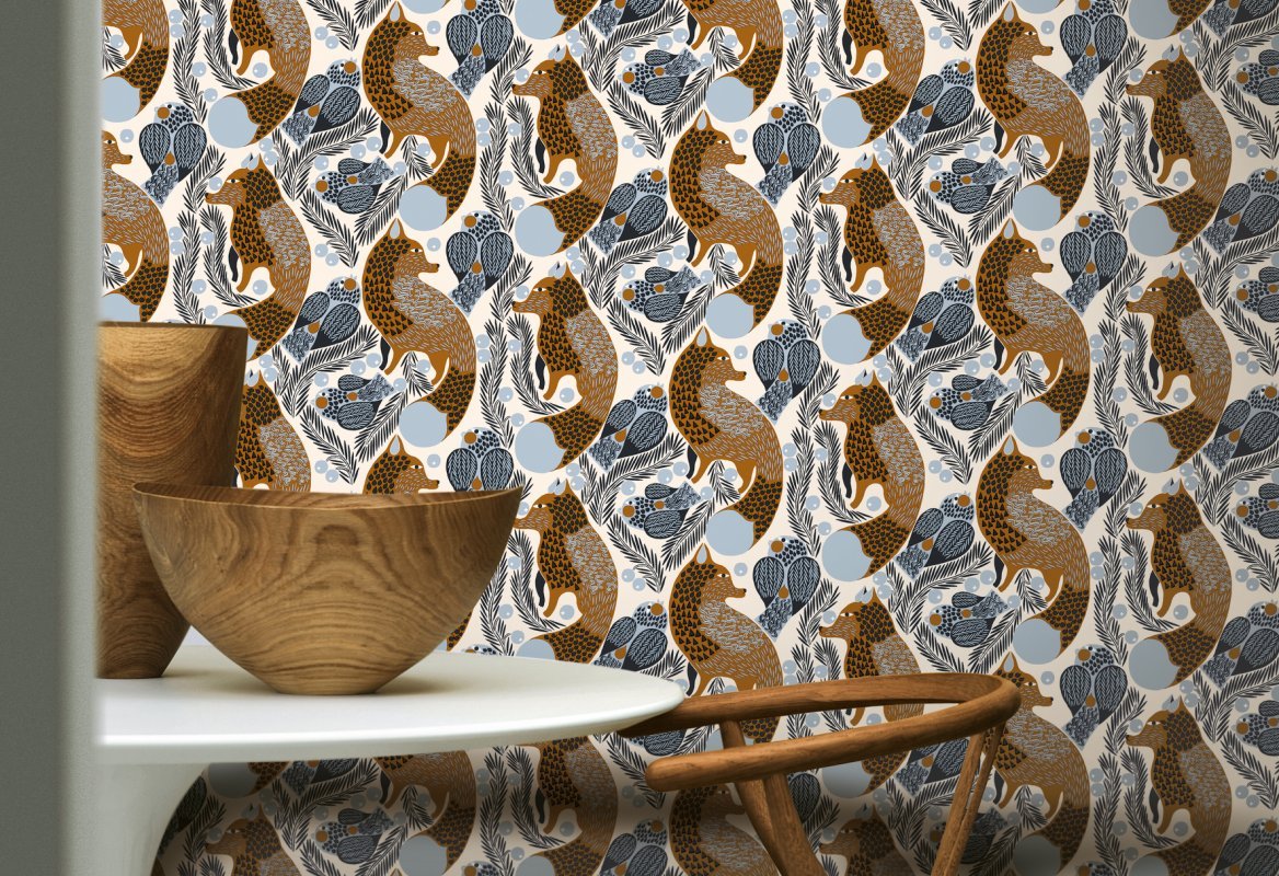 HookedOnWalls Marimekko Volume 06 Ketunmarja behang 25175 - LAB COLOUR THE WORLD