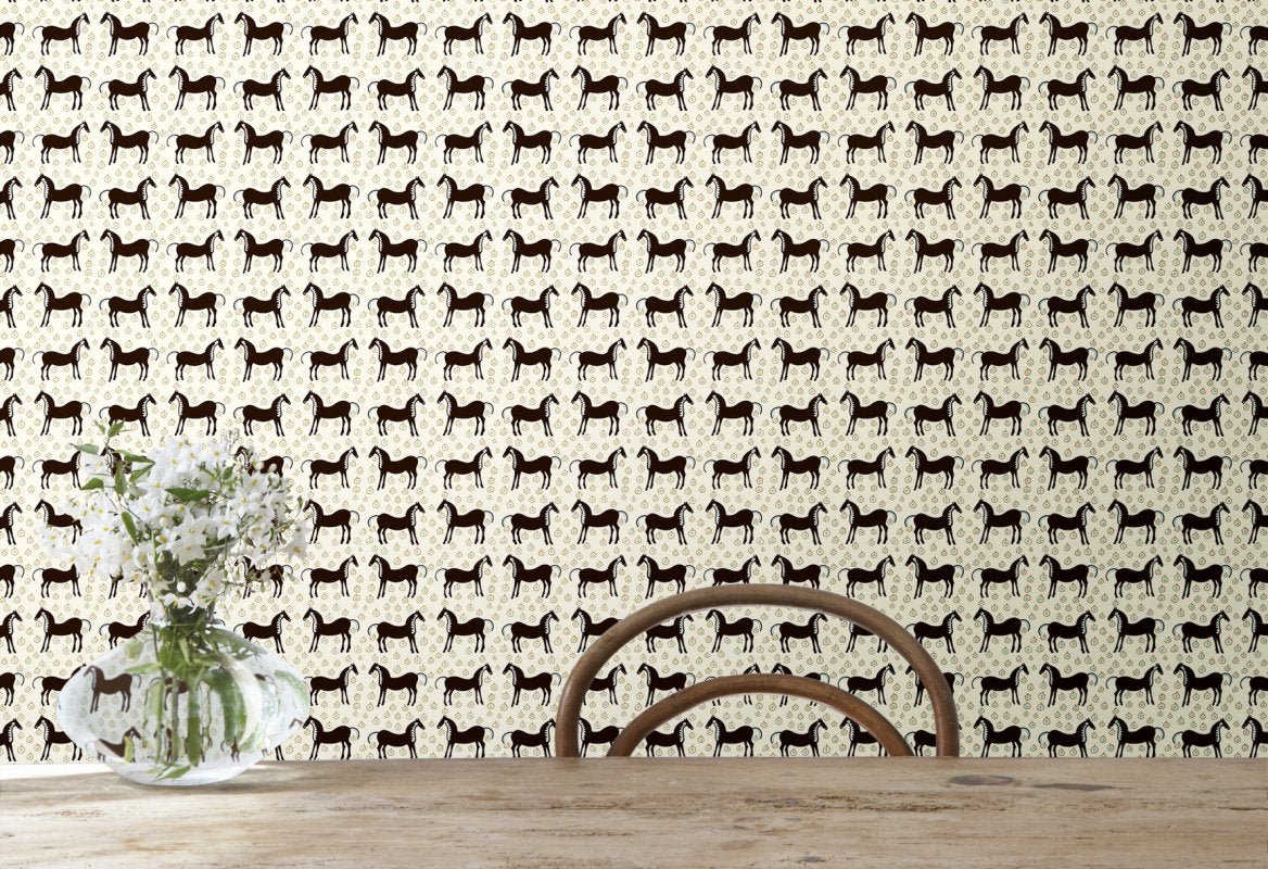 HookedOnWalls Marimekko Volume 06 Musta Tamma behang 25171 - LAB COLOUR THE WORLD