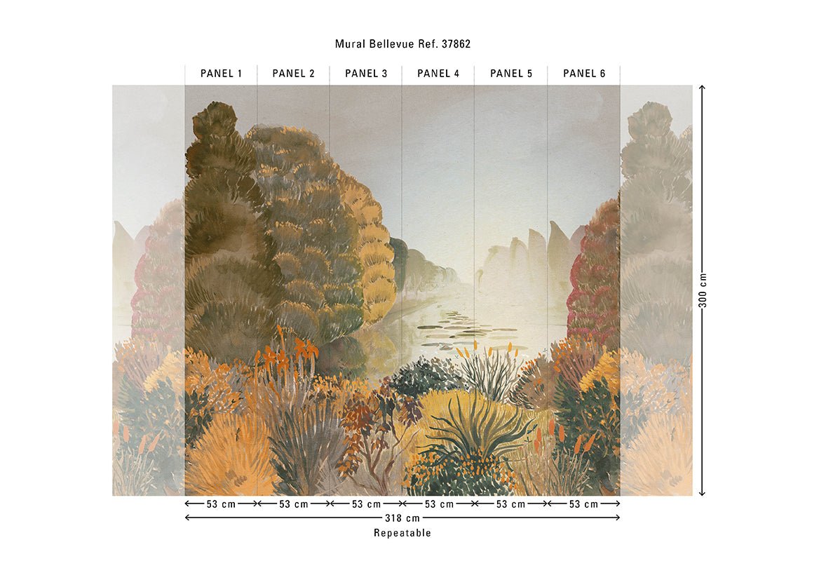 HookedOnWalls Marta Cortese Bellevue behang 37861 - LAB COLOUR THE WORLD