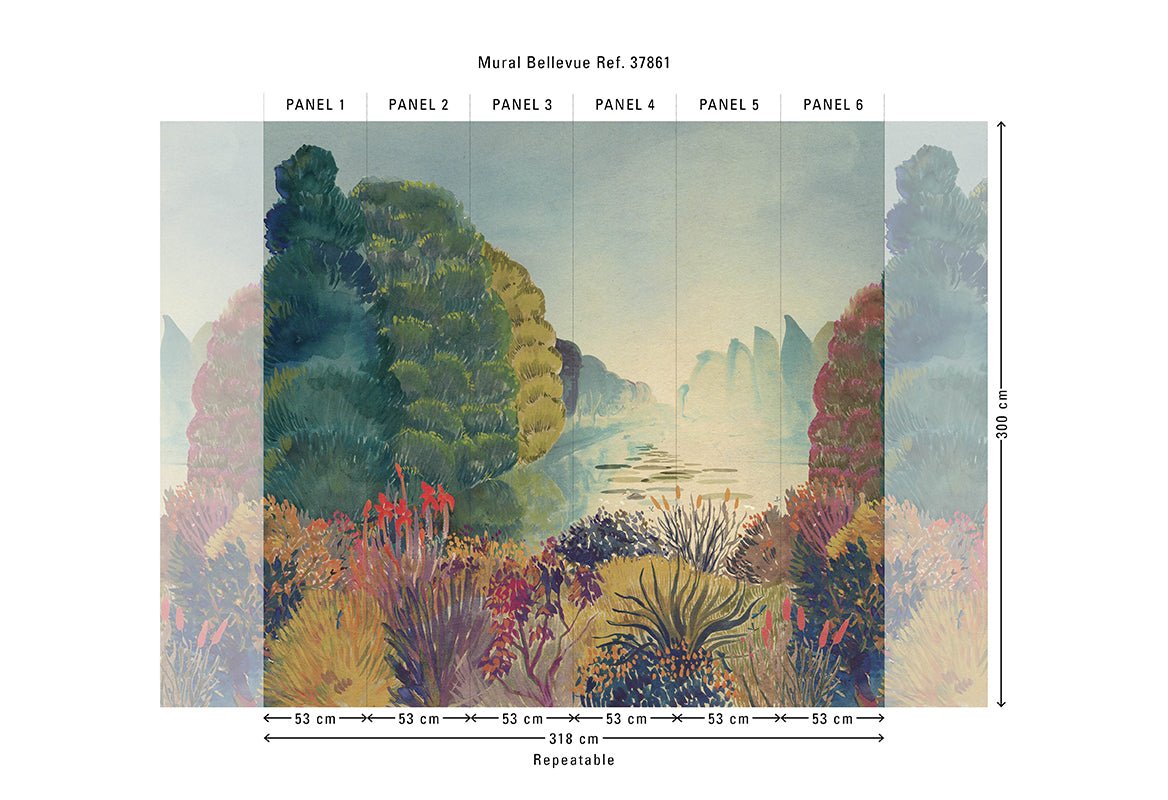 HookedOnWalls Marta Cortese Bellevue behang 37861 - LAB COLOUR THE WORLD