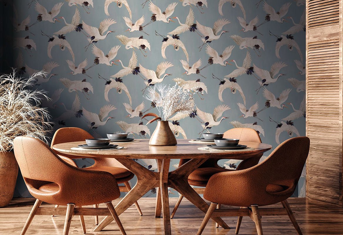 HookedOnWalls Marta Cortese Cranes behang 37820 - LAB COLOUR THE WORLD