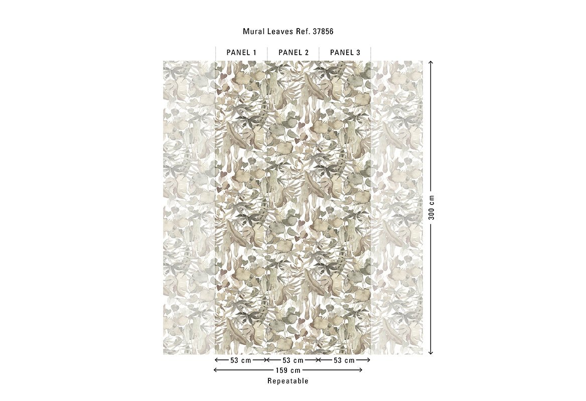 HookedOnWalls Marta Cortese Leaves behang 37856 - LAB COLOUR THE WORLD