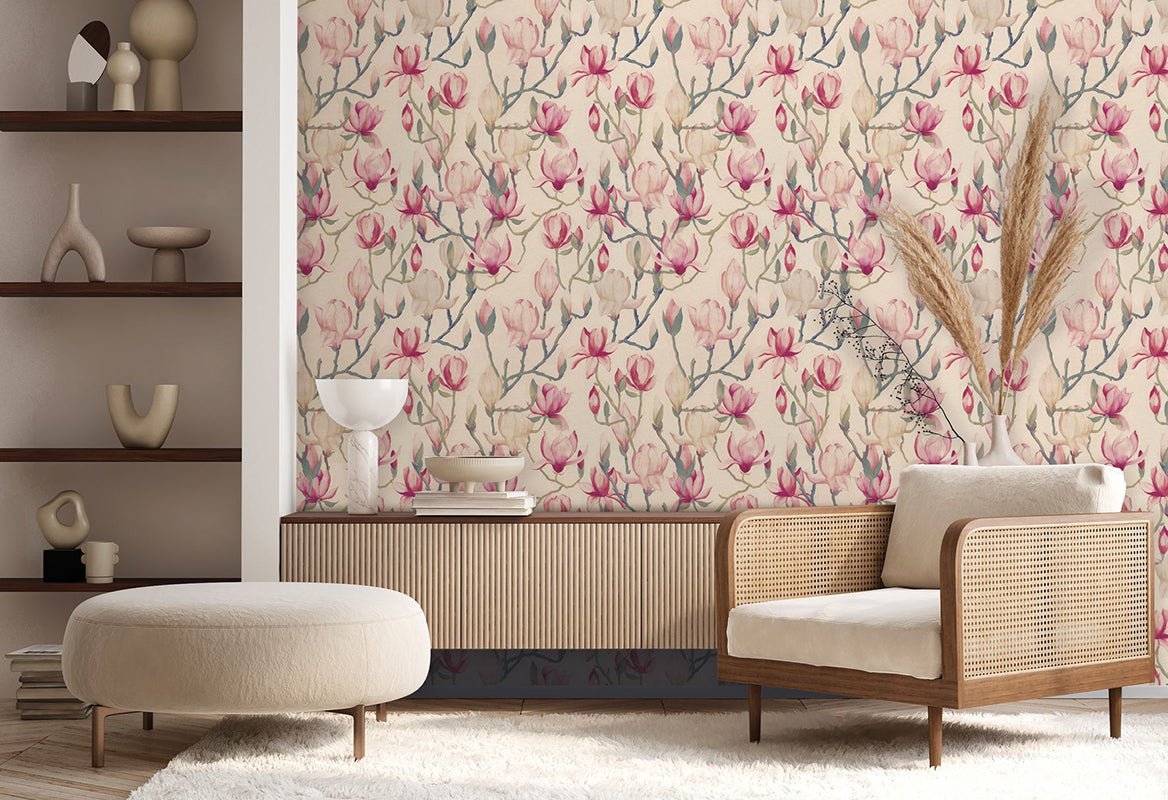 HookedOnWalls Marta Cortese Magnolia behang 37819 - LAB COLOUR THE WORLD