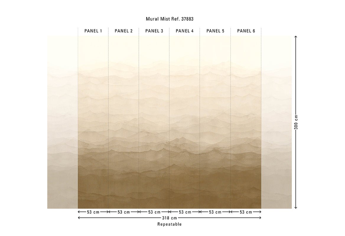HookedOnWalls Marta Cortese Mist behang 37882 - LAB COLOUR THE WORLD