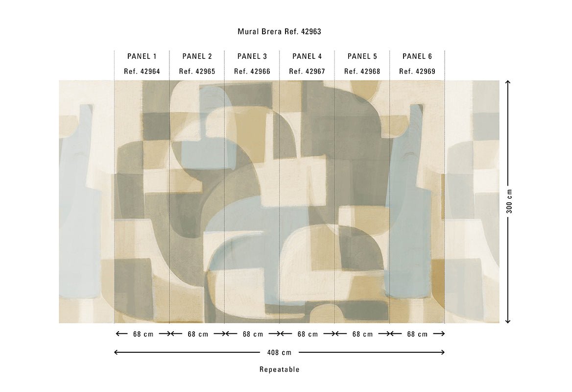 HookedOnWalls Milano Brera behang 42956 - LAB COLOUR THE WORLD