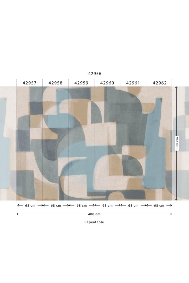 HookedOnWalls Milano Brera panels 42943 - LAB COLOUR THE WORLD