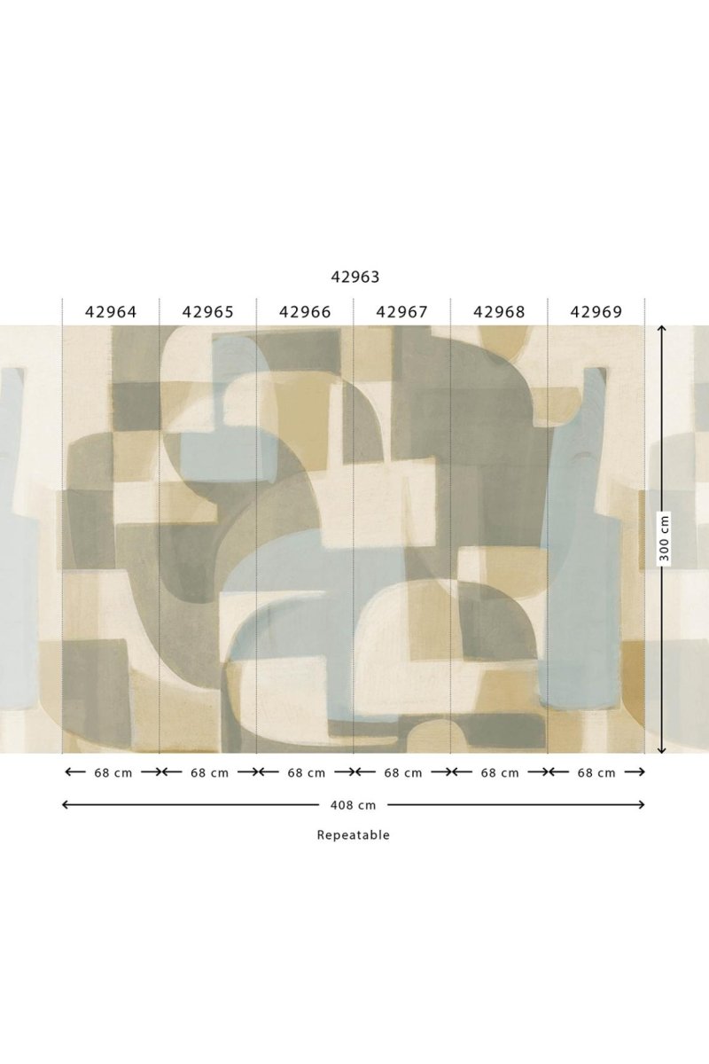 HookedOnWalls Milano Brera panels 42958 - LAB COLOUR THE WORLD
