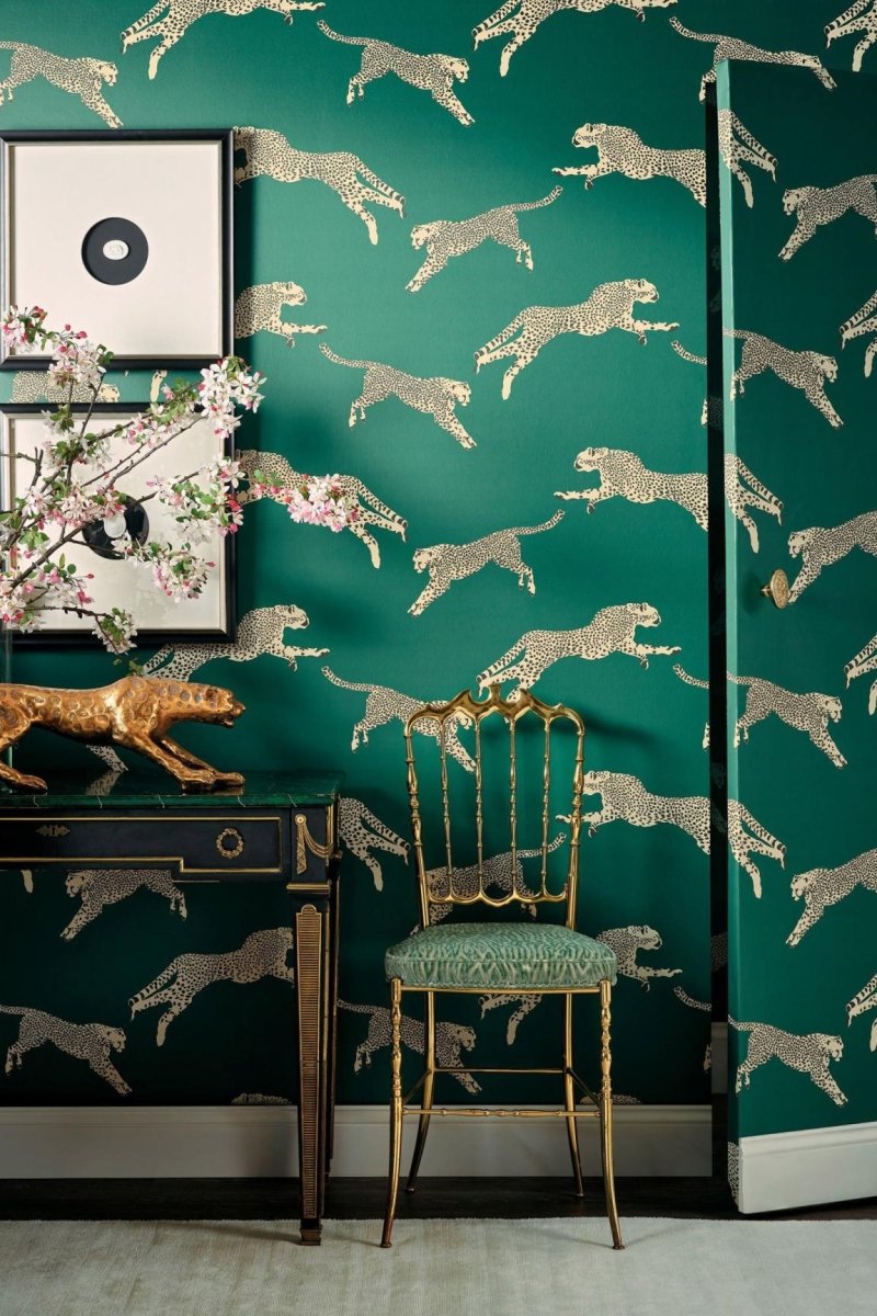 HookedOnWalls Scalamandre Leaping Cheetah JV26018 - LAB COLOUR THE WORLD