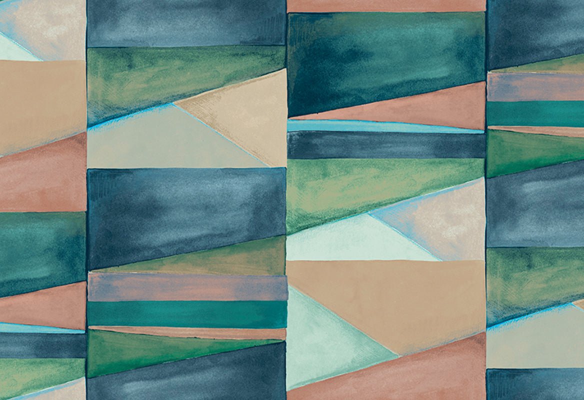 HookedOnWalls Silhouette Color Blocks behang 34831 - LAB COLOUR THE WORLD
