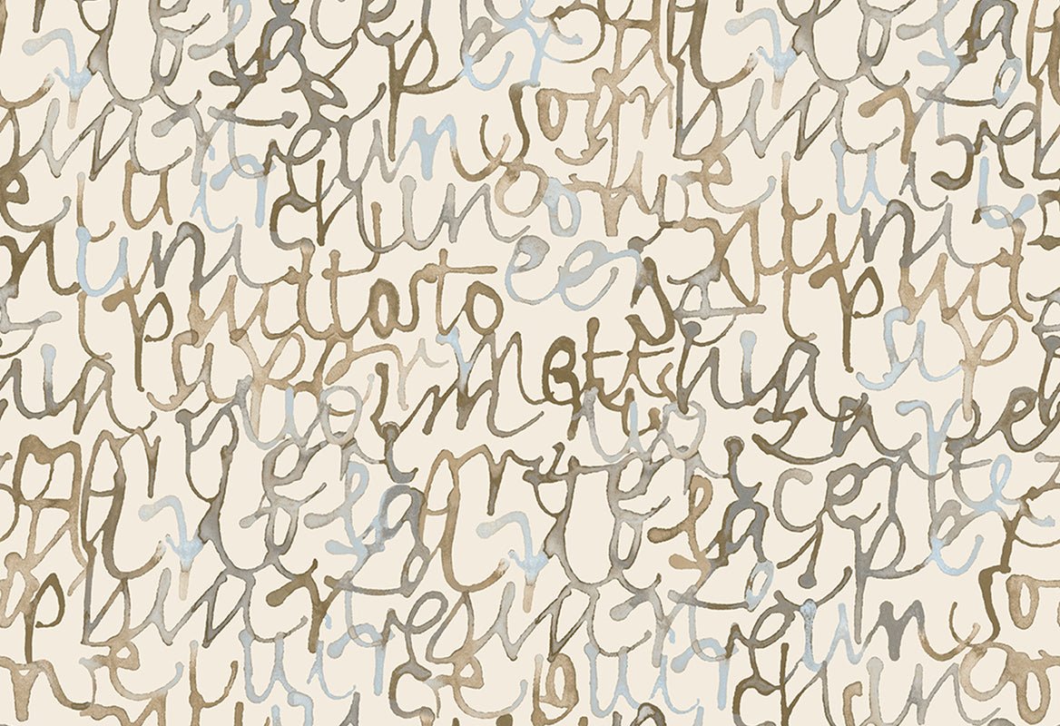 HookedOnWalls Silhouette Script behang 34863 - LAB COLOUR THE WORLD