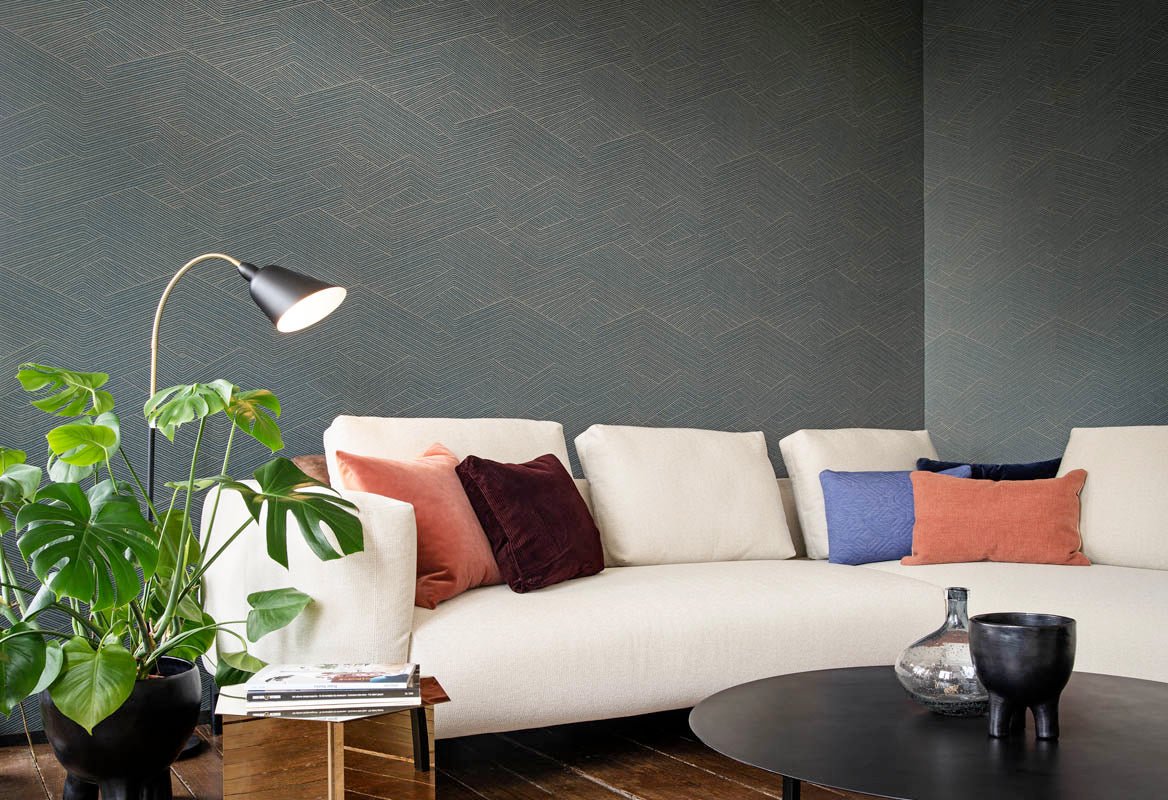 HookedOnWalls Sketch Cord behang 19525 - LAB COLOUR THE WORLD