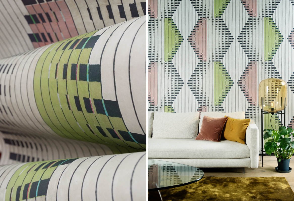 HookedOnWalls Sketch Linked behang 19600 - LAB COLOUR THE WORLD