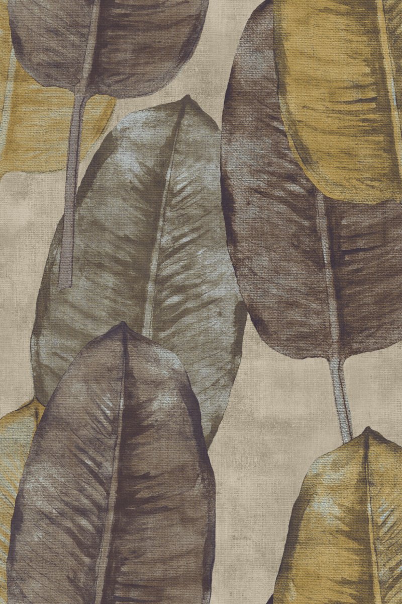 HookedOnWalls Tahiti Rubber tree behang TA25082 - LAB COLOUR THE WORLD