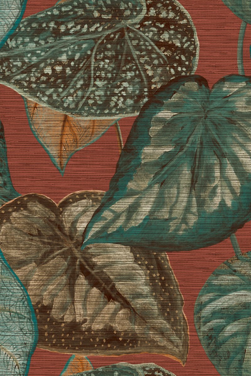 HookedOnWalls Tahiti Tropical leaves behang TA25053 - LAB COLOUR THE WORLD