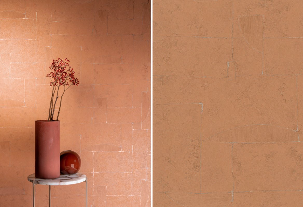 HookedOnWalls Terra Cotta Print 3 behang 42118 - LAB COLOUR THE WORLD