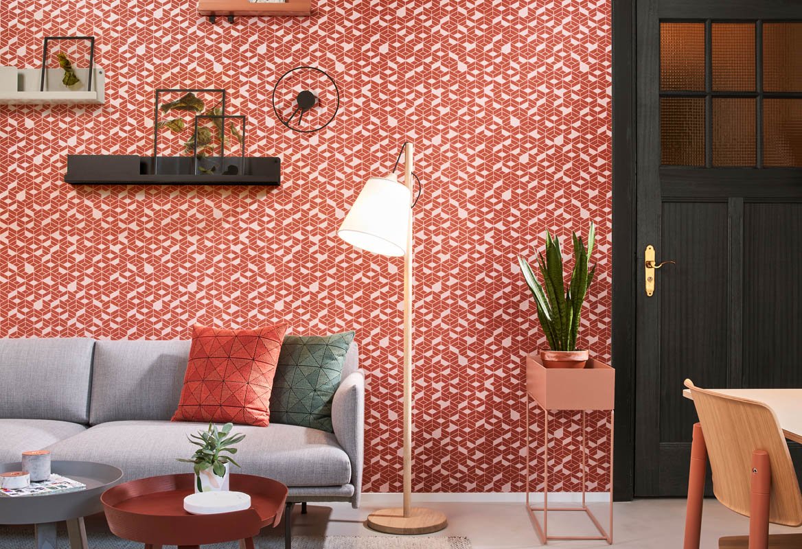 HookedOnWalls Tinted Tiles Flake behang 29024 - LAB COLOUR THE WORLD
