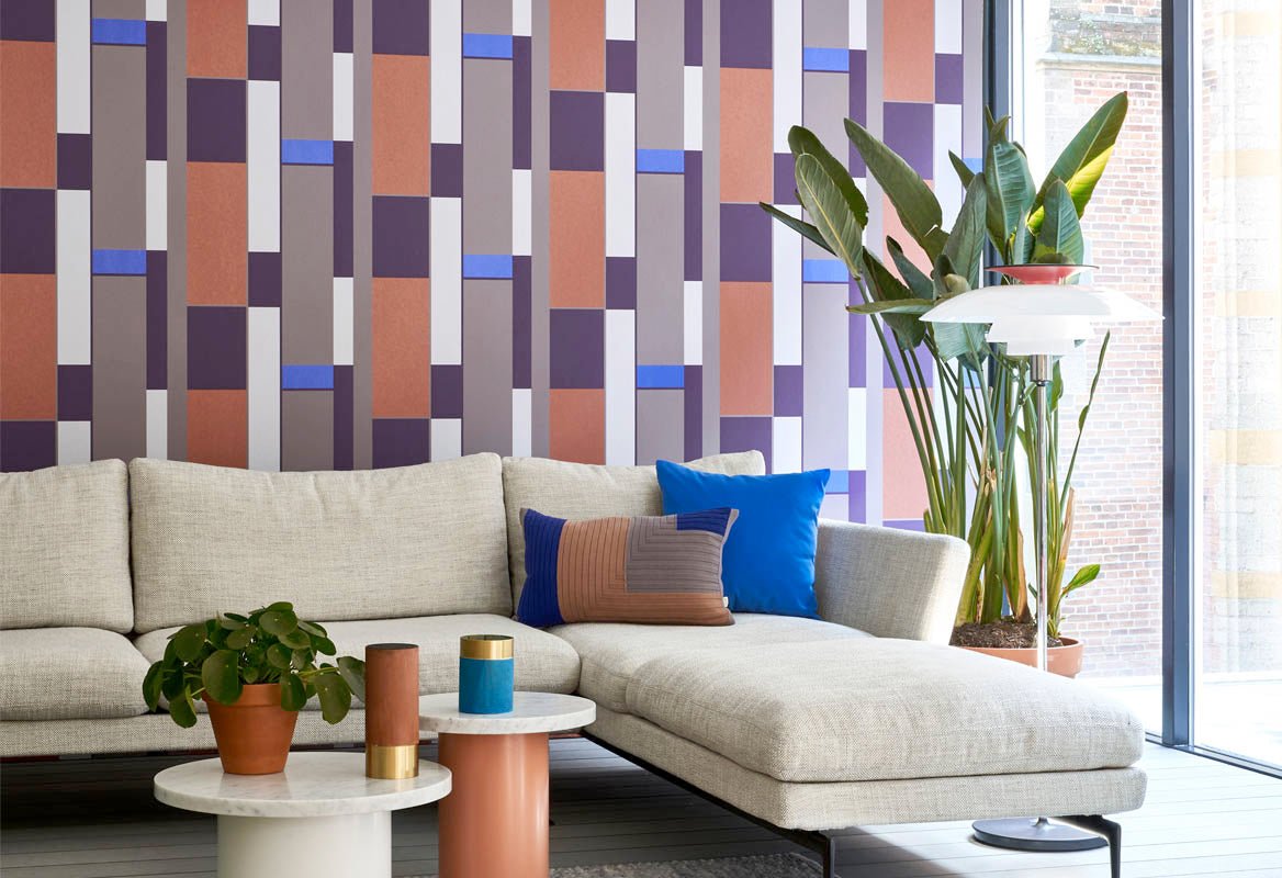 HookedOnWalls Tinted Tiles Opulent behang 29002 (metallic flakes) - LAB COLOUR THE WORLD