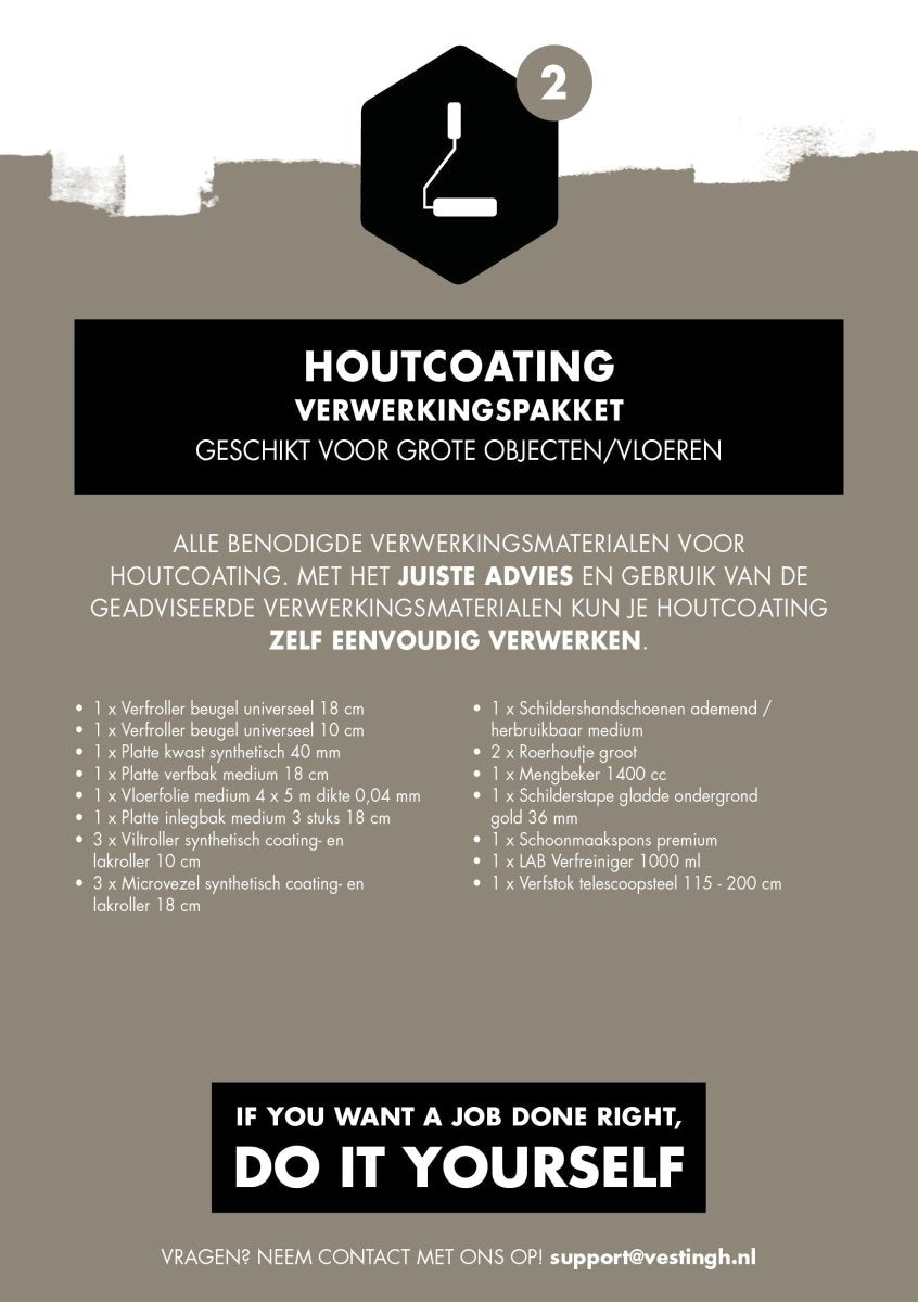 houtcoating verwerkingspakket - LAB COLOUR THE WORLD