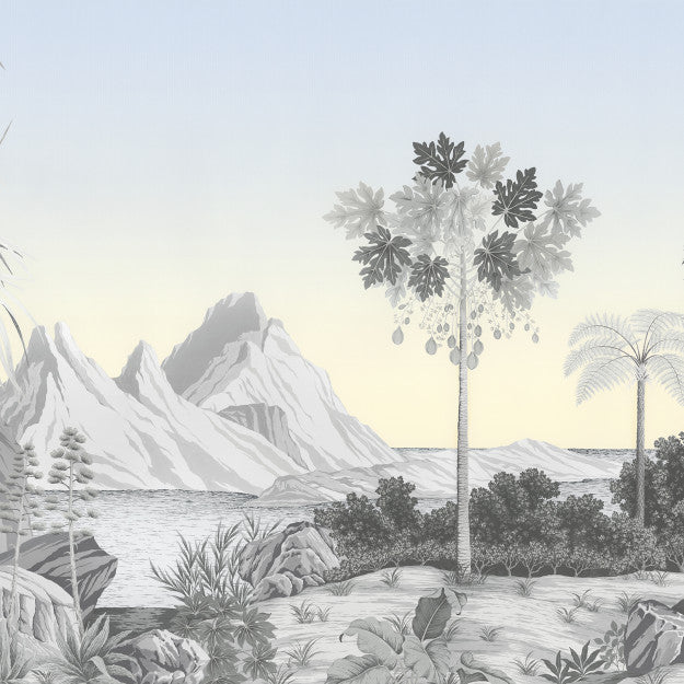 Les Dominotiers Isle De France Grisaille Behang DOM 602