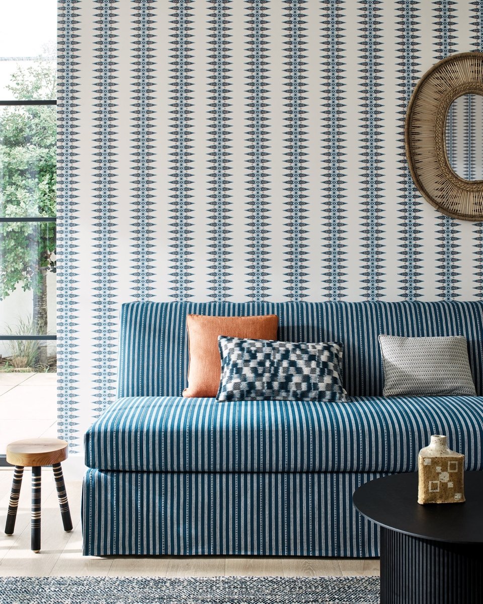 Jane Churchill Priya Stripe Behang J189W-02 - LAB COLOUR THE WORLD