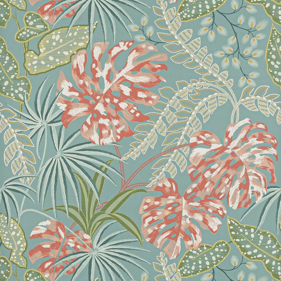 Jane Churchill Rousseau Behang J184W-02 - LAB COLOUR THE WORLD