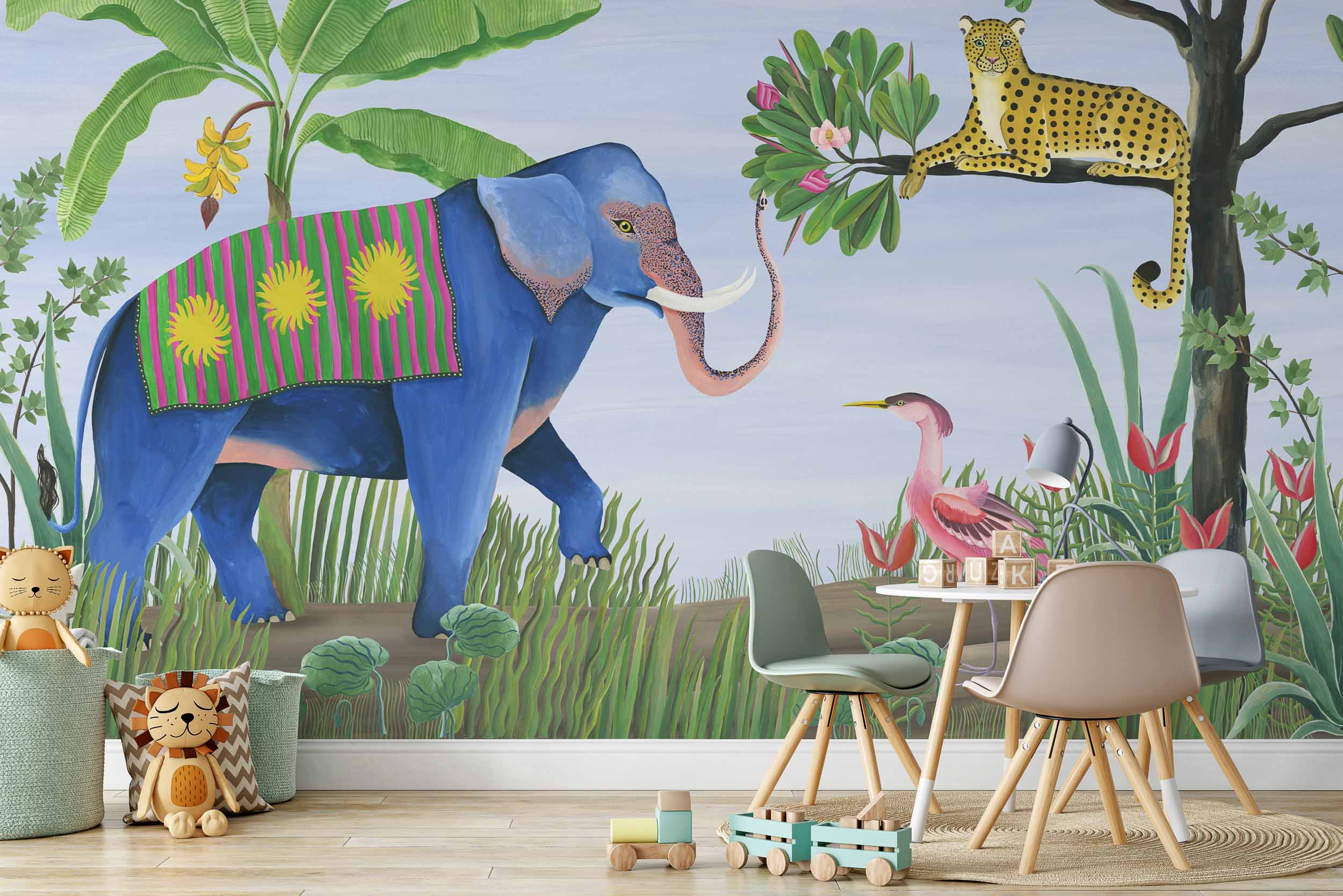 Coordonné Random Kids Jungle Friends behang 9700150 sfeer afbeelding 1