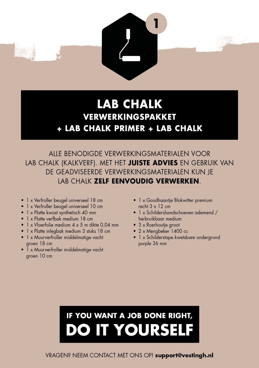 kalkverf verwerkingspakket - LAB COLOUR THE WORLD