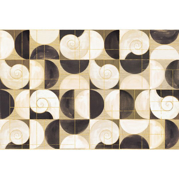 Les Dominotiers Ammonis Or Behang DOM 4012 - LAB COLOUR THE WORLD
