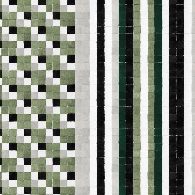 Les Dominotiers Athena Vert Behang DOM 4005 - LAB COLOUR THE WORLD