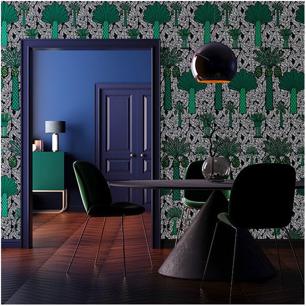 Les Dominotiers Baga Noir Behang DOM 162-1 - LAB COLOUR THE WORLD