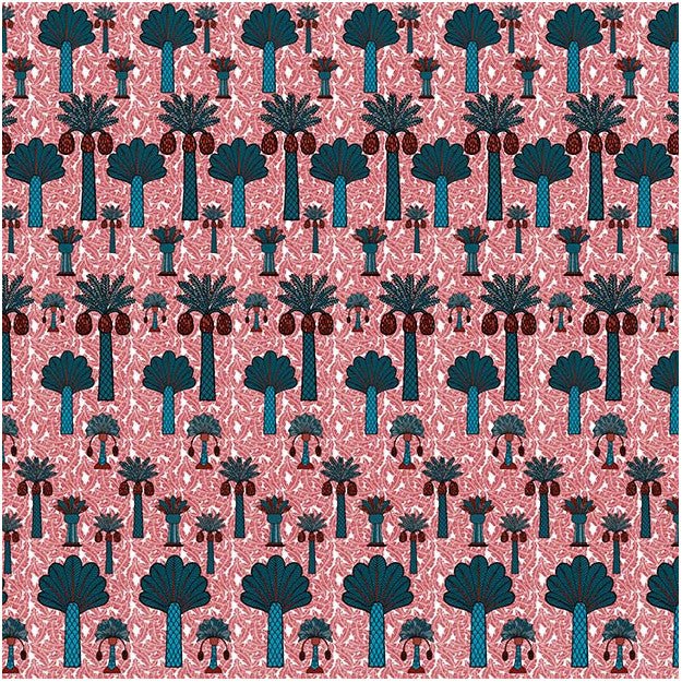 Les Dominotiers Baga Rouge Behang DOM 162-2 - LAB COLOUR THE WORLD