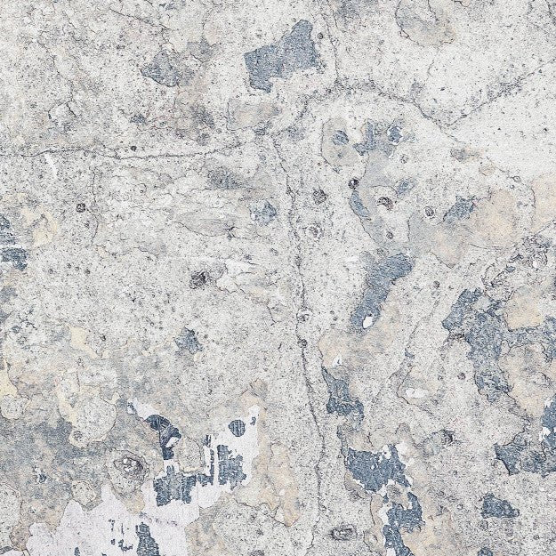 Les Dominotiers Blue Patina Bleu Behang DOM 416 - LAB COLOUR THE WORLD