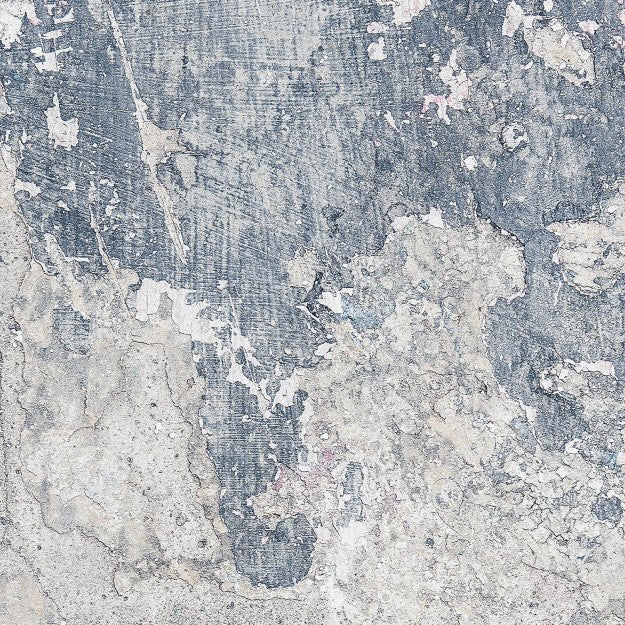 Les Dominotiers Blue Patina Bleu Behang DOM 416 - LAB COLOUR THE WORLD