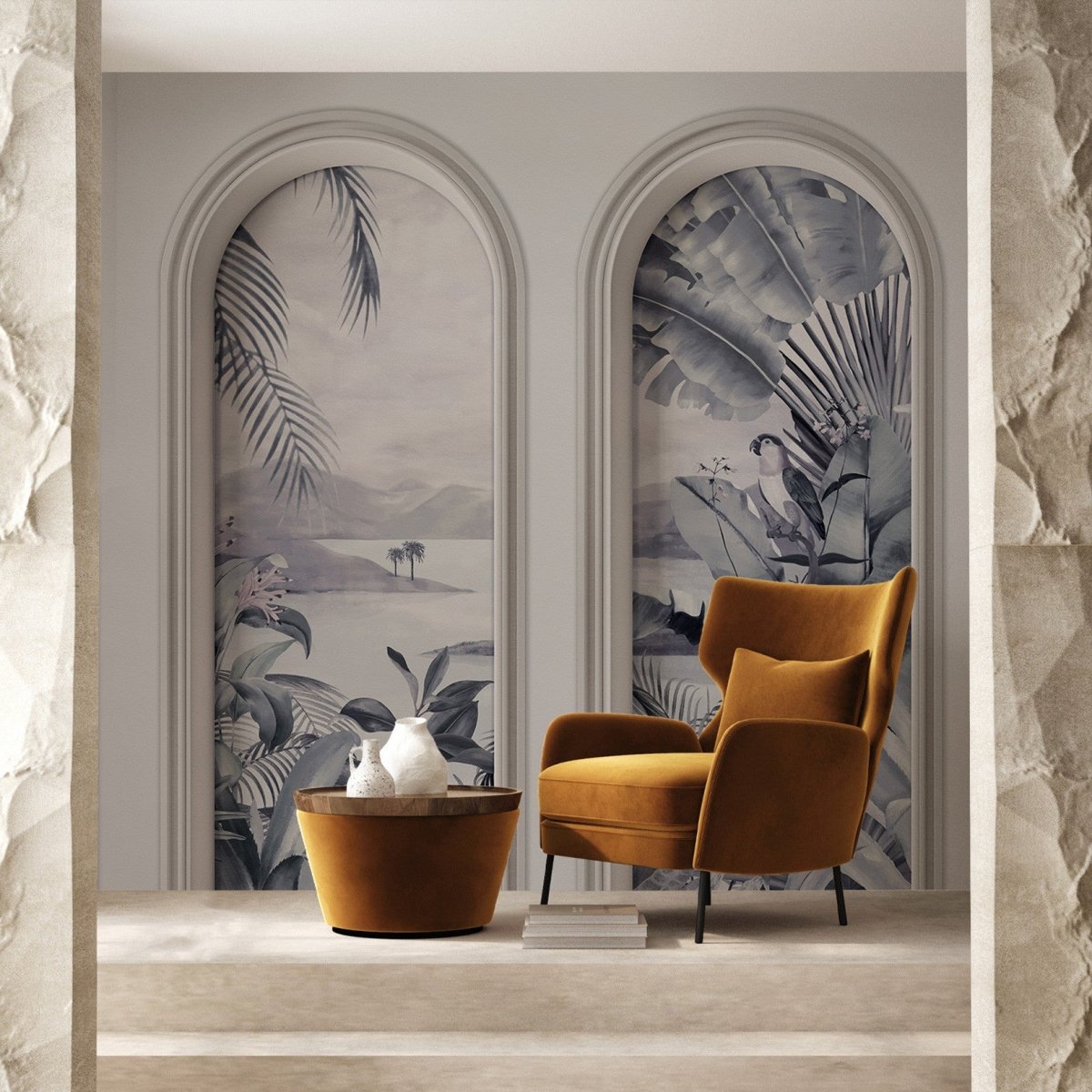 Les Dominotiers Calisto Budgie Wandpaneel DOM 2082 - LAB COLOUR THE WORLD