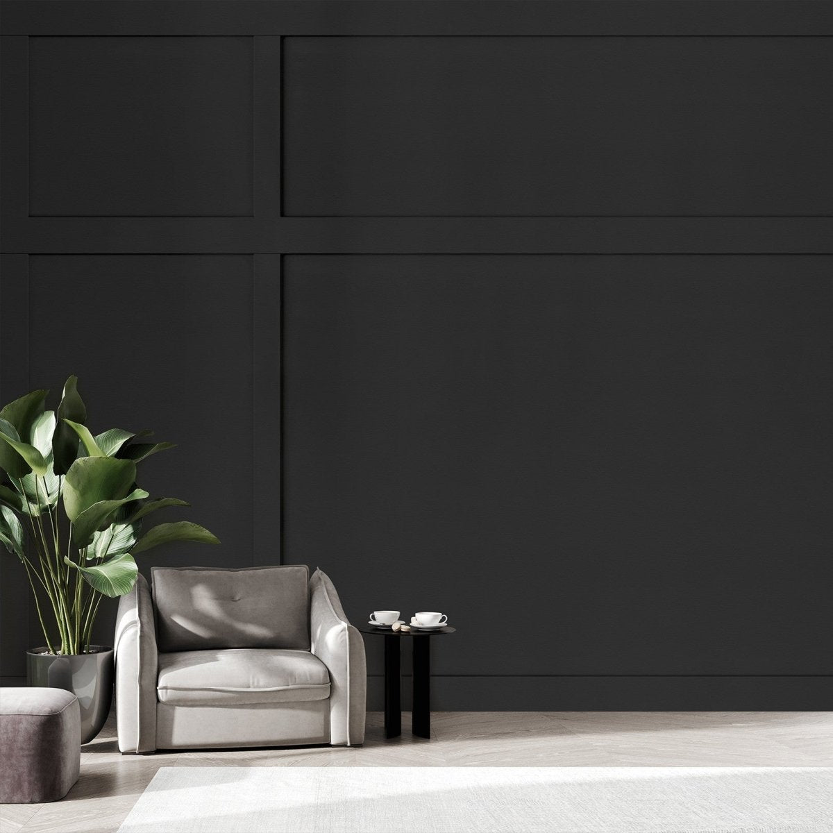 Les Dominotiers Charles Charcoal Wandpaneel DOM 2040 - LAB COLOUR THE WORLD