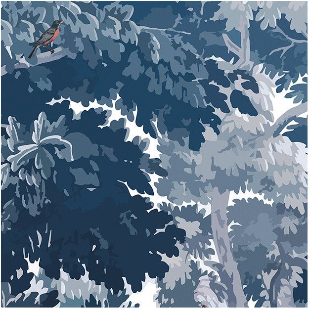 Les Dominotiers Dream Forest, Blue Behang DOM 301-2 - LAB COLOUR THE WORLD