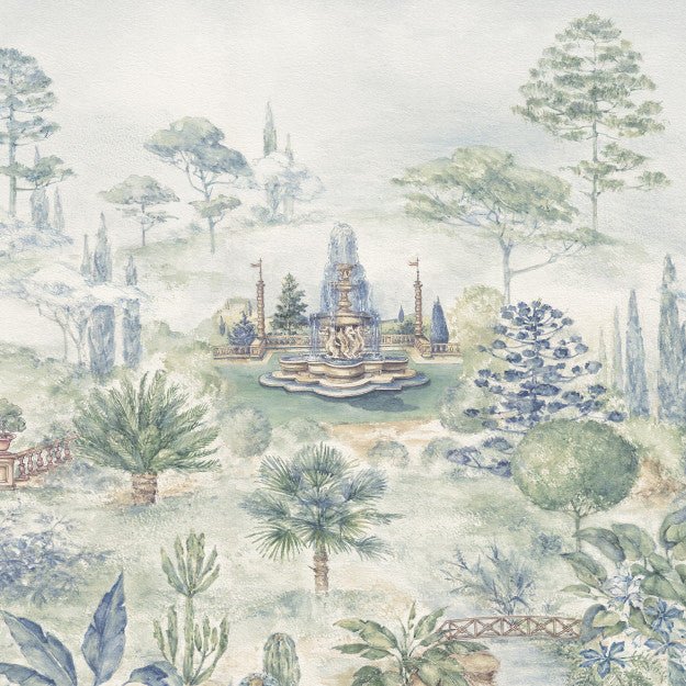 Les Dominotiers Dream Forest, Blue Behang DOM 3012 - LAB COLOUR THE WORLD