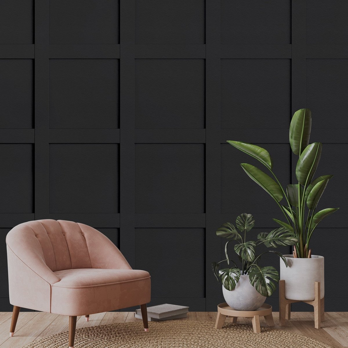 Les Dominotiers Edward Charcoal Wandpaneel DOM 2049 - LAB COLOUR THE WORLD