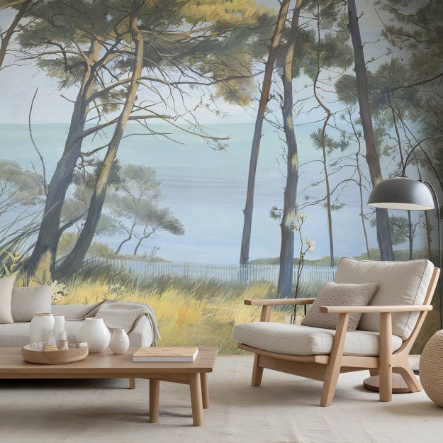 Les Dominotiers Entre les pins Behang DOM 5005 - LAB COLOUR THE WORLD