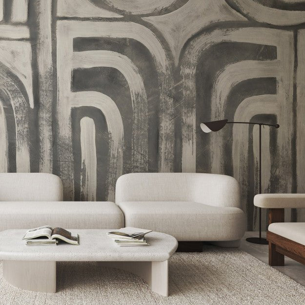 Les Dominotiers Ethnic geometry Behang DOM 901 - LAB COLOUR THE WORLD
