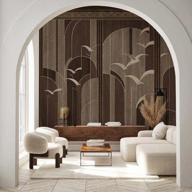 Les Dominotiers Garigliano Or Behang DOM 4007 - LAB COLOUR THE WORLD