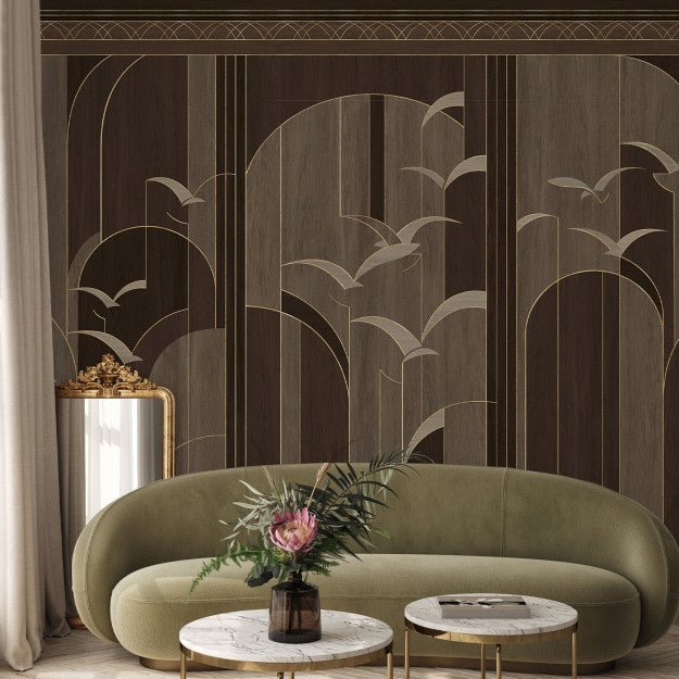 Les Dominotiers Garigliano Or Behang DOM 4007 - LAB COLOUR THE WORLD