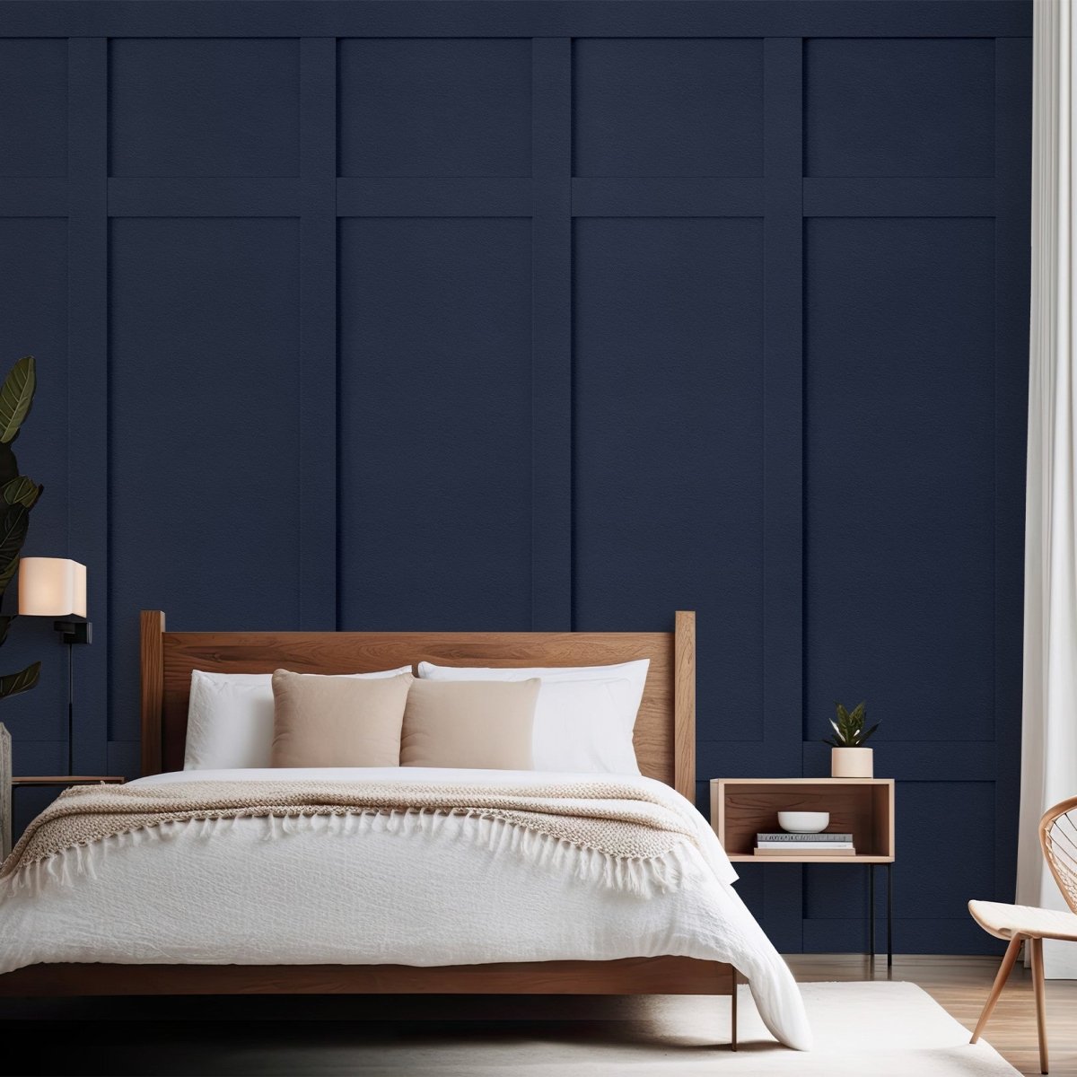 Les Dominotiers Georges Navy Wandpaneel DOM 2056 - LAB COLOUR THE WORLD
