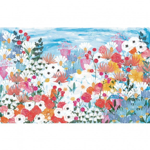 Les Dominotiers Jardin Fleuri Behang DOM 3015 - LAB COLOUR THE WORLD