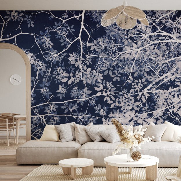 Les Dominotiers Jardin Nocturne Behang DOM 3014 - LAB COLOUR THE WORLD