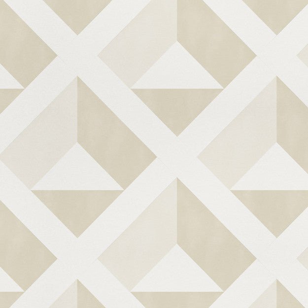 Les Dominotiers Kite Beige Beige Behang DOM 710 - LAB COLOUR THE WORLD