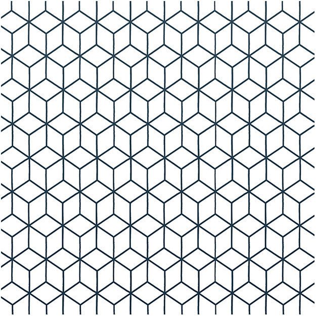 Les Dominotiers Kube Slate Blue Behang DOM 5-4 - LAB COLOUR THE WORLD