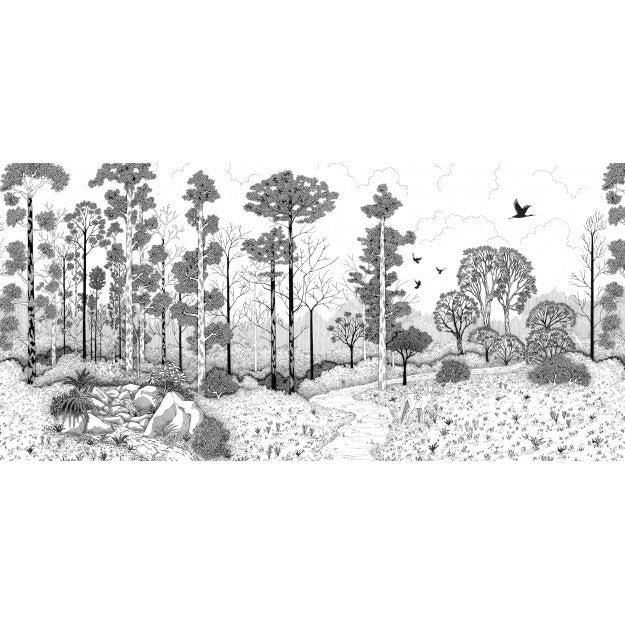 Les Dominotiers La Biche Aux Bois Behang DOM 800 - LAB COLOUR THE WORLD